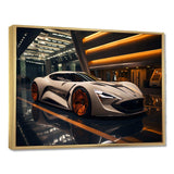 Orange and beige Exotic sportcar showcase - Transportation Canvas Wall Art