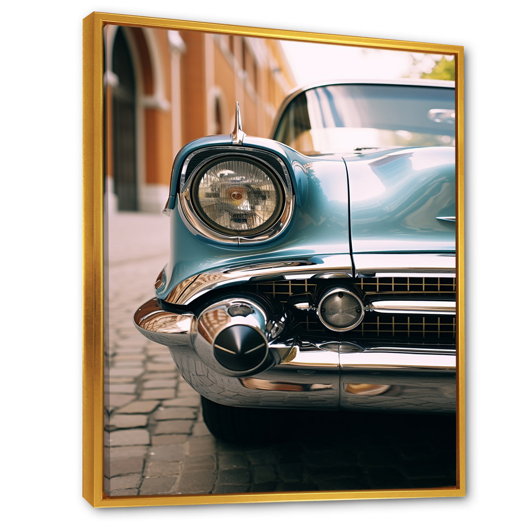 Vintage Cuban car photography I - Car Old American Canvas Wall Art