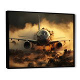 Airplane ready for takeoff I - Transportation Plane Canvas Wall Art