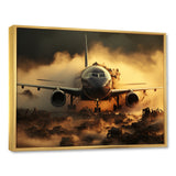 Airplane ready for takeoff I - Transportation Plane Canvas Wall Art