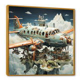 Surreal Plane in the jungle - Plane Canvas Wall Art
