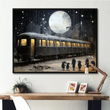 Black Union train station I - Transportation Train Canvas Wall Art