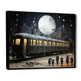 Black Union train station I - Transportation Train Canvas Wall Art
