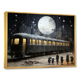 Black Union train station I - Transportation Train Canvas Wall Art