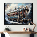 Christmas Train Journey I - Transportation Train Canvas Wall Art