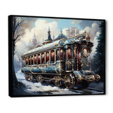 Christmas Train Journey I - Transportation Train Canvas Wall Art