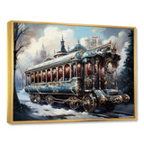 Christmas Train Journey I - Transportation Train Canvas Wall Art