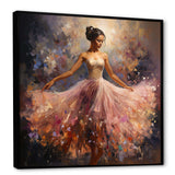 Pink Dance of the ballerina  - Fashion Canvas Wall Art