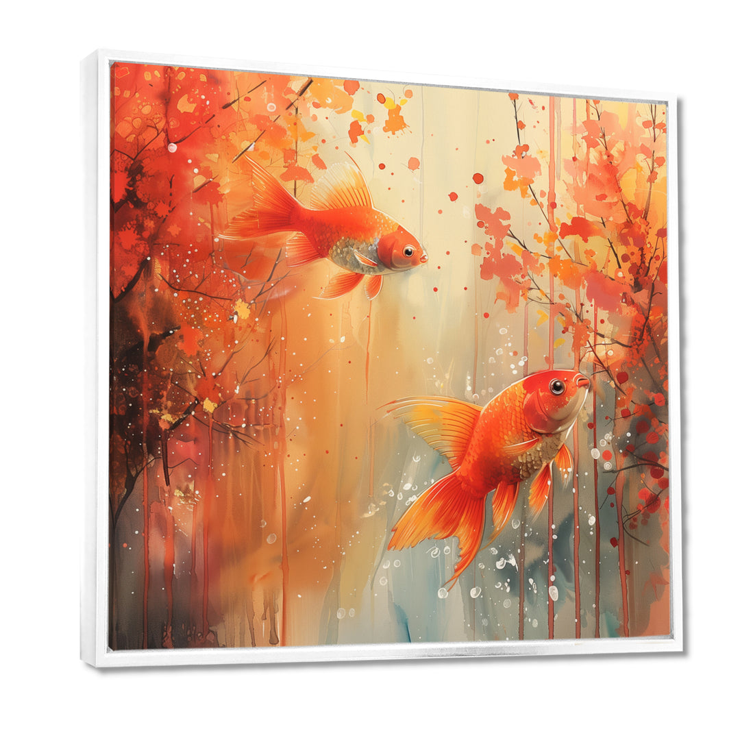 Orange coral Marine goldfish magic - Orange Coral Wall Art