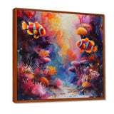 Orange pink clownfish coral Marine Majesty - Orange Coral Wall Art