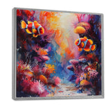 Orange pink clownfish coral Marine Majesty - Orange Coral Wall Art