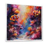 Orange pink clownfish coral Marine Majesty - Orange Coral Wall Art