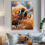 Orange white coral clown fish Marvel - Coral Bedroom Wall Art