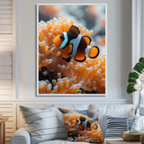 Orange white coral clown fish Marvel - Coral Bedroom Wall Art