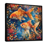 Orange blue Aquariums Oceanic Wonders fish - Fish Wall Decor