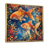Orange blue Aquariums Oceanic Wonders fish - Fish Wall Decor