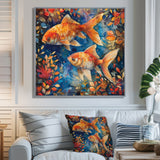 Orange blue Aquariums Oceanic Wonders fish - Fish Wall Decor