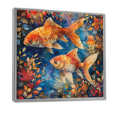 Orange blue Aquariums Oceanic Wonders fish - Fish Wall Decor