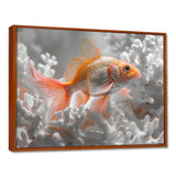 Orange white fish coral dream - Fish Wall Art Prints