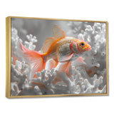 Orange white fish coral dream - Fish Wall Art Prints