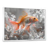 Orange white fish coral dream - Fish Wall Art Prints