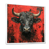 Red Taurus Astrology Bulls Resolve - Red Taurus Wall Art