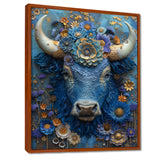 Blue Taurus Astrology Cosmic Harmony - Blue Taurus Wall Art