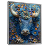 Blue Taurus Astrology Cosmic Harmony - Blue Taurus Wall Art