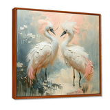 White pink Paradise Cove swans - Bird Wall Art Prints