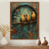 Yellow green Rainforest Radiance parrots - Yellow Parrot Wall Art