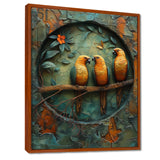 Yellow green Rainforest Radiance parrots - Yellow Parrot Wall Art