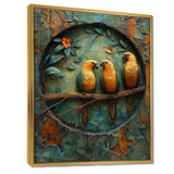 Yellow green Rainforest Radiance parrots - Yellow Parrot Wall Art