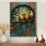 Yellow green Rainforest Radiance parrots - Yellow Parrot Wall Art