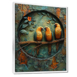 Yellow green Rainforest Radiance parrots - Yellow Parrot Wall Art