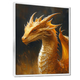 Yellow black Golden Wings Dragon - Dragons Home Decor Art