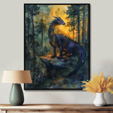 Darkness and Mystic Forest Dragon - Dragons Bedroom Wall Art
