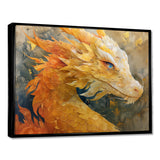 Treasured Scales Dragon collage - Dragons Canvas Wall Art