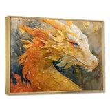 Treasured Scales Dragon collage - Dragons Canvas Wall Art