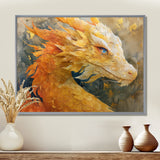 Treasured Scales Dragon collage - Dragons Canvas Wall Art