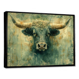 Golden green Taurus zodiac Treasures - Green Taurus Wall Art