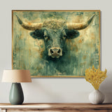 Golden green Taurus zodiac Treasures - Green Taurus Wall Art
