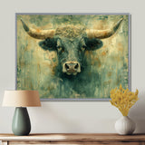 Golden green Taurus zodiac Treasures - Green Taurus Wall Art