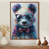 Black red panda portrait illusion - Panda Wall Decor