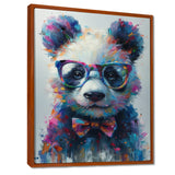 Black red panda portrait illusion - Panda Wall Decor