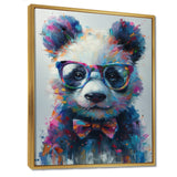 Black red panda portrait illusion - Panda Wall Decor