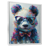 Black red panda portrait illusion - Panda Wall Decor