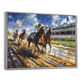 Horse Racing Track To Victory I - Horse Racing Canvas Wall Art