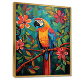 Orange blue Parrot in the African jungle - Parrot Wall Art Prints