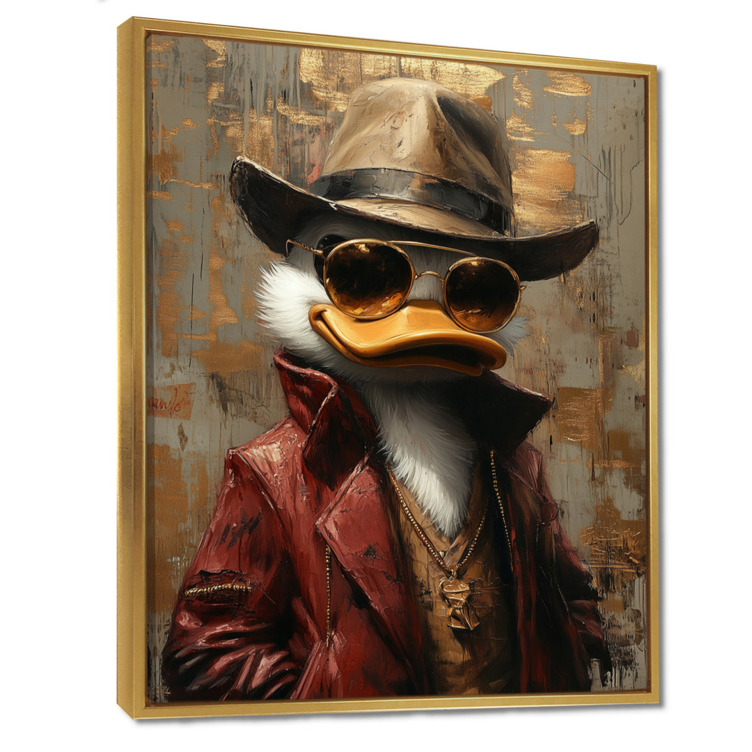Scrooge Duck As Scarface Luxury Gangster - Duck Wall Art Prints