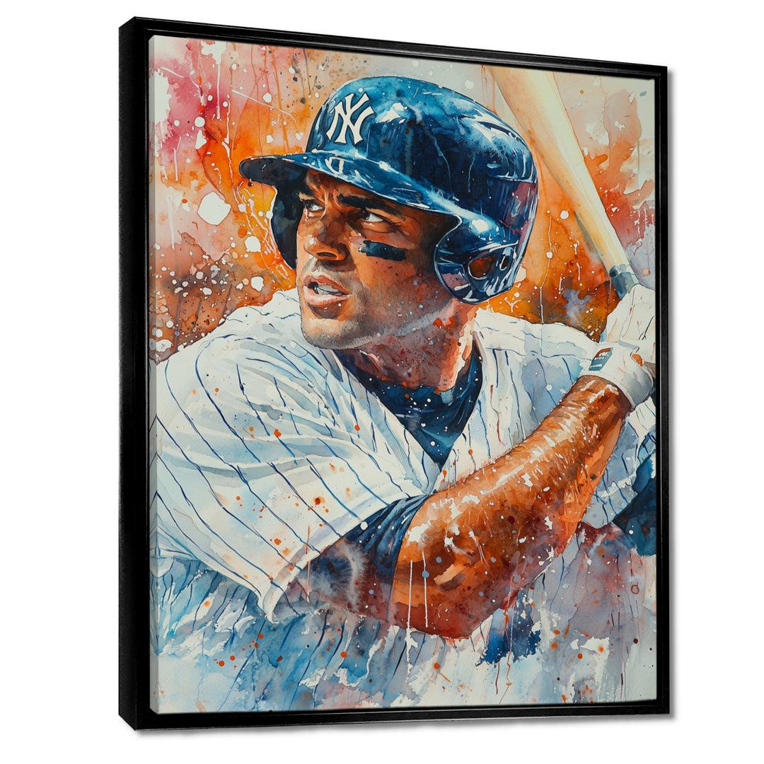 Baseball Player On The Field - Sport Baseball Canvas Wall Art